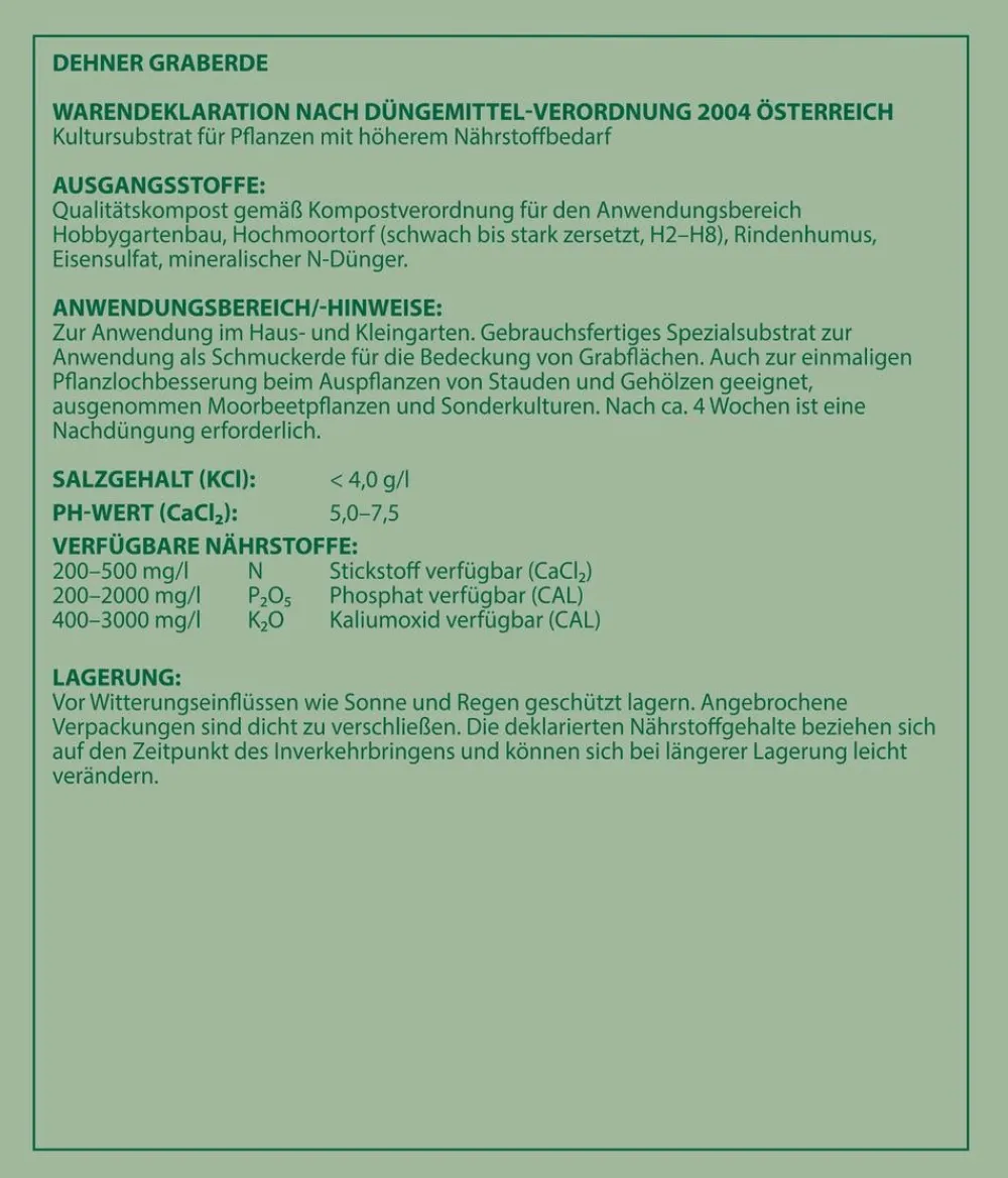 Dehner Spezialerde - Graberde, 57 x 40 Liter