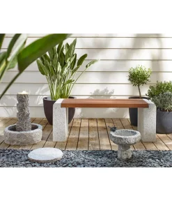 Dehner Mähkanten & Beetkanten|Steine & Terrassenplatten > Granit Bodenplatte, grau/granit, Ø 35 cm