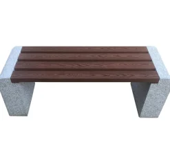 Dehner Granit-Gartenbank, ca. B120/H45/T35 cm, / New