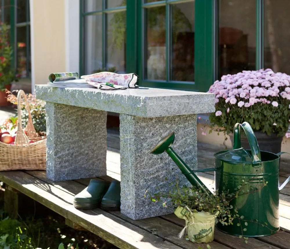 Dehner 2-Sitzer Gartenbänke|Gartenbänke Stein > Granit-Gartenbank, 2-Sitzer