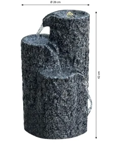 Dehner Gartenbrunnen > Granit-Gartenbrunnen Heidelberg, ca. H42 cm