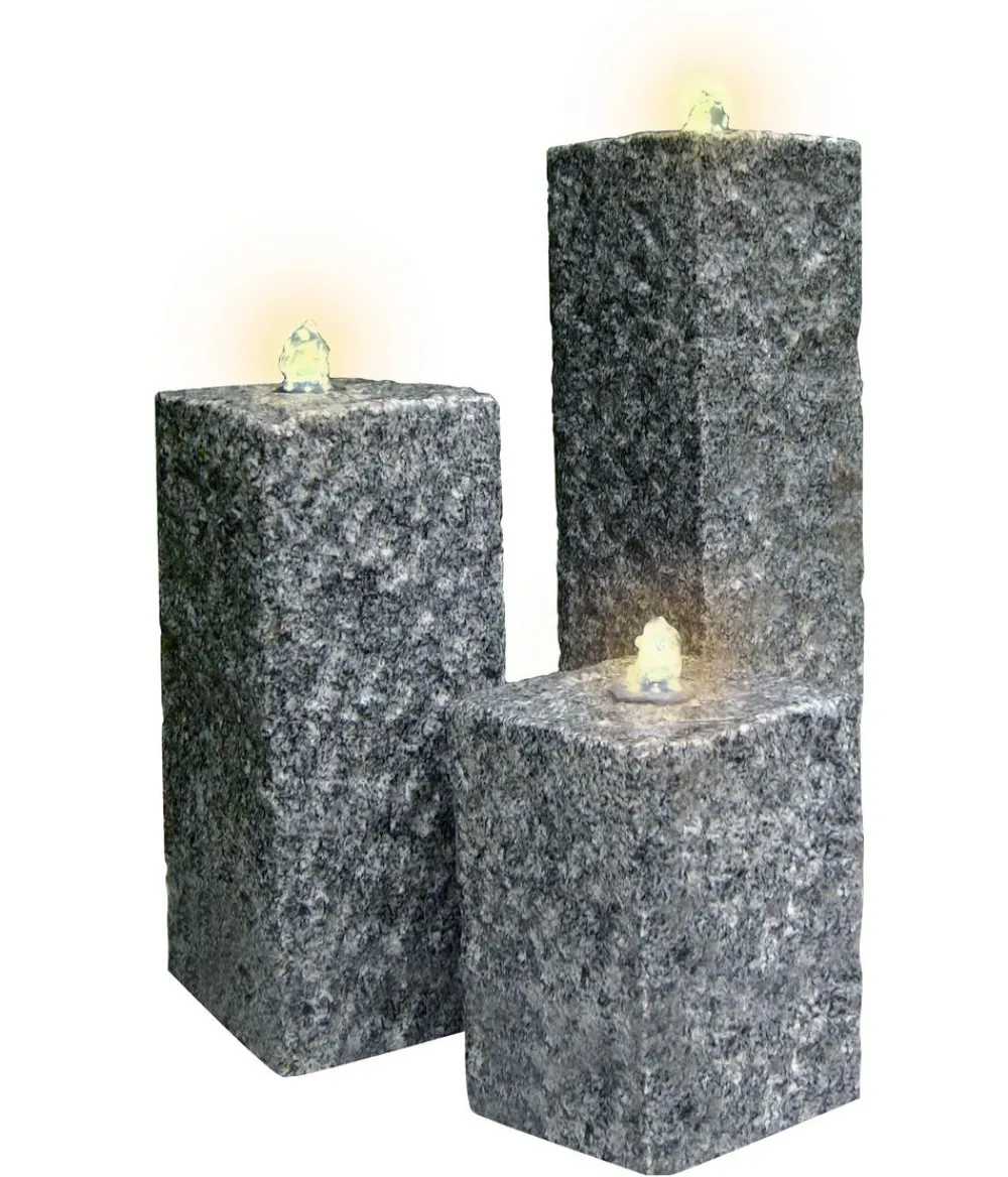 Dehner Gartenbrunnen - Granit-Gartenbrunnen Nizza, ca. H25,35,45 cm