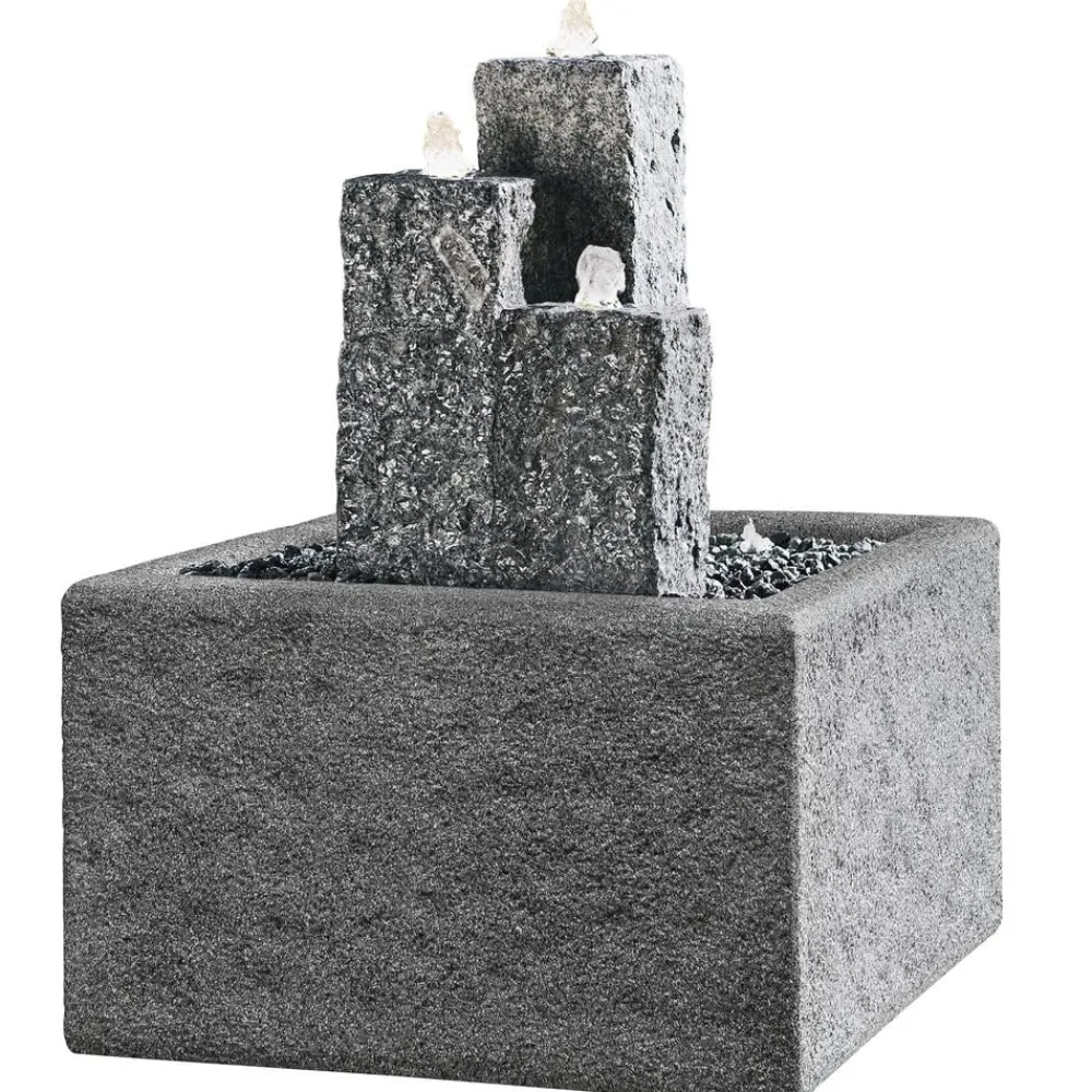Dehner Gartenbrunnen - Granit-Gartenbrunnen Nizza, ca. H25,35,45 cm