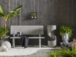 Dehner Gartenkugeln & Glas Deko|Gartenzwerge & Gartenfiguren - Granit-Kugel Grau