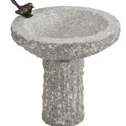 Dehner Granit-Vogeltränke, ca. Ø35/H40 cm Hellgrau Clearance