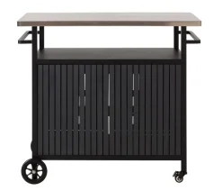 Dehner Grillzubehör - Grillwagen Alvor, ca. B107/H96/T65 cm Dunkelgrau