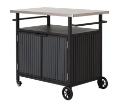 Dehner Grillzubehör - Grillwagen Alvor, ca. B107/H96/T65 cm Dunkelgrau