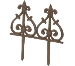 Dehner Gartenzwerge & Gartenfiguren - Gusseisen-Beeteinfassung Braun