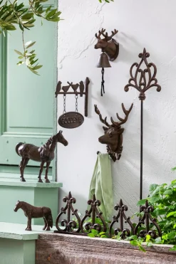 Dehner Gartenzwerge & Gartenfiguren - Gusseisen-Beeteinfassung Braun