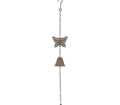 Dehner Gusseisen-Glocke Schmetterling Braun Online