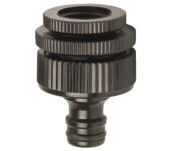 Dehner Gartenschläuche & Zubehör - Hahnstück 1/2" - 1" Schwarz