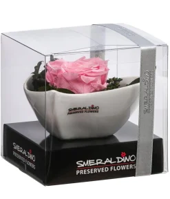 Dehner Konservierte Rosen > Herzschale mit Longlife-Rose Lena, , ca. B11/H7 cm