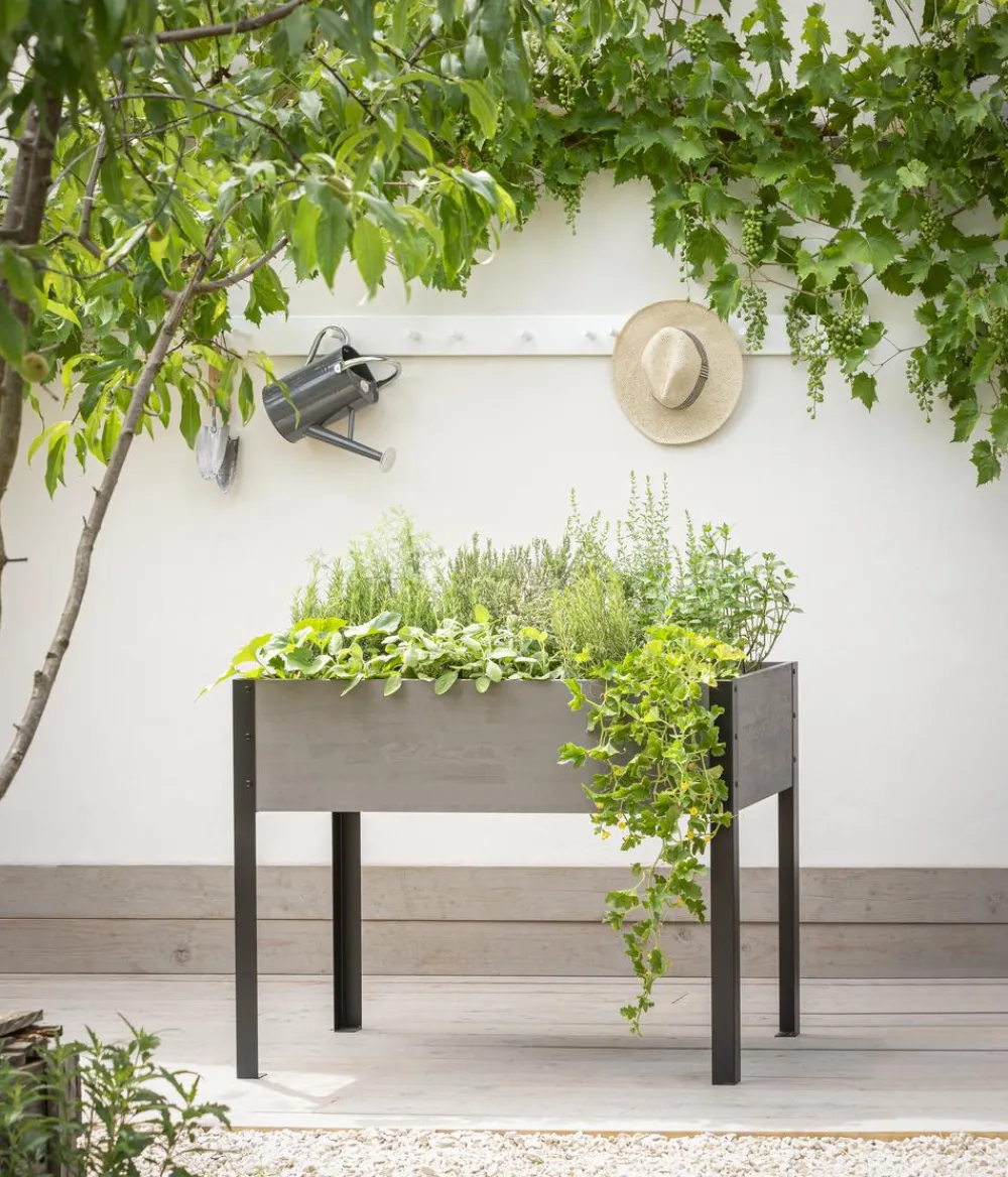 Dehner Hochbeete & Frühbeete - Holz-Hochbeet Ottawa, , ca. B110/H85/T60 cm Grau