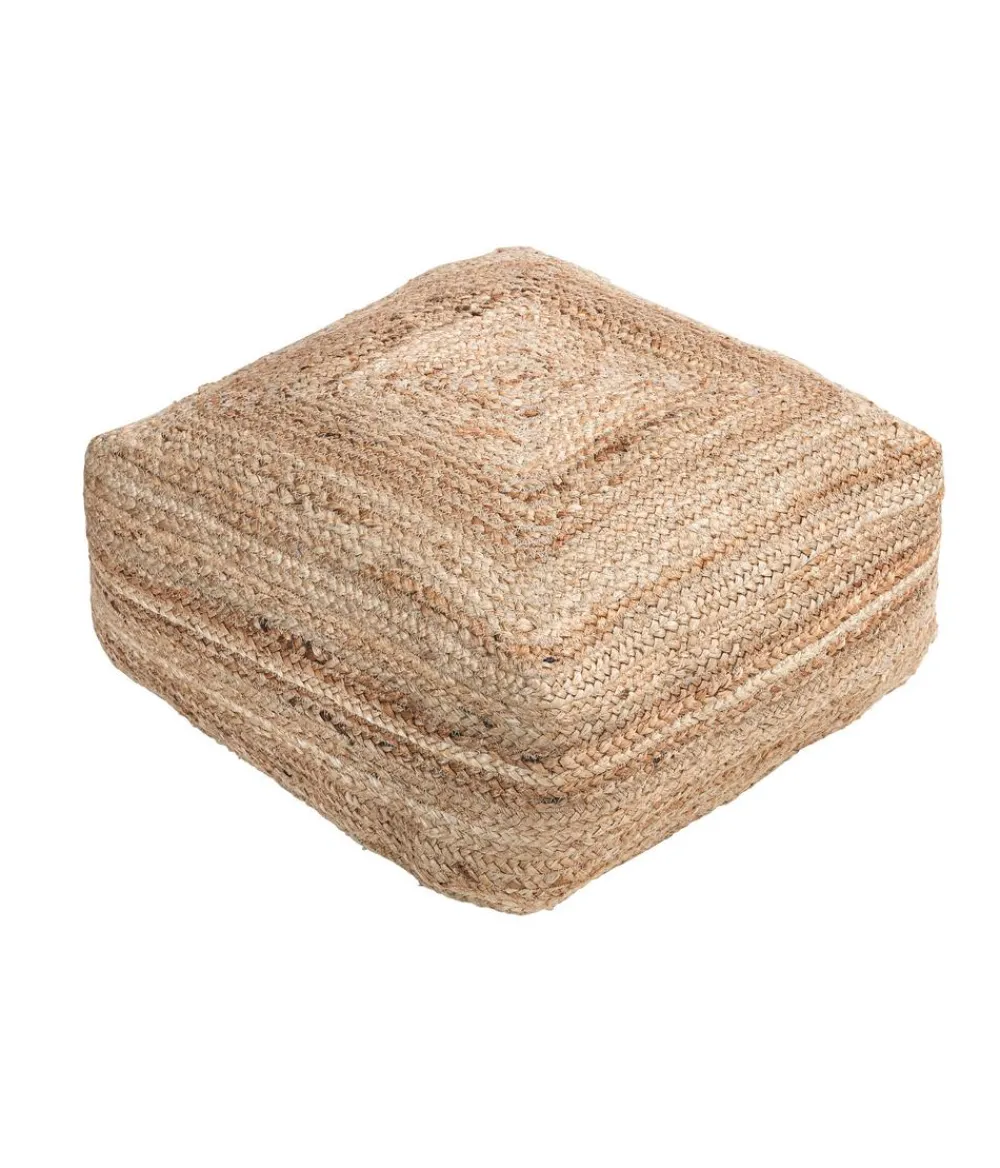 Dehner Jute-Pouf Lotta, ca. B50/H20/T50 cm Natur Clearance