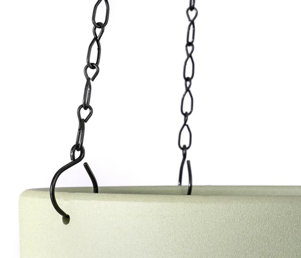 Dehner Blumenampeln & -Schalen - Keramik-Ampel Willy, konisch, ca. Ø17,6 cm Hellgrün