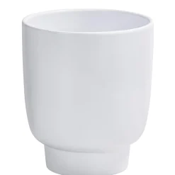 Dehner Keramik-Übertopf Ari, konisch, ca. Ø13 cm Weiß New