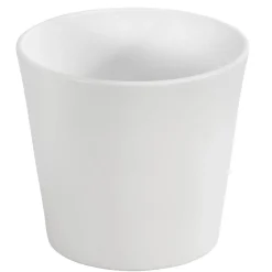 Dehner Blumentöpfe & Übertöpfe - Keramik-Übertopf Basic, rund Weiß