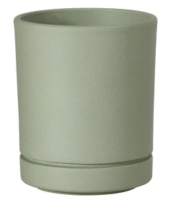 Dehner Keramik-Übertopf Bert, konisch, , ca. Ø12,7 cm Grün Best
