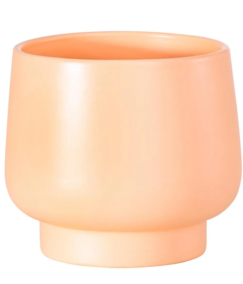 Dehner Keramik-Übertopf Brenda, bauchig, ca. Ø Apricot Clearance