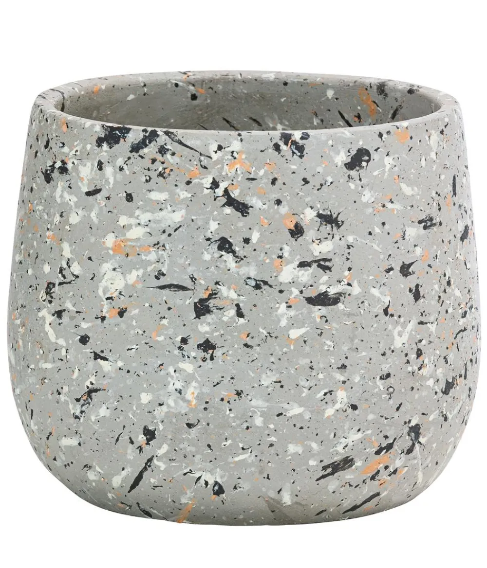 Dehner Blumentöpfe & Übertöpfe - Keramik-Übertopf Konfetti, bauchig, /, ca. Ø15 cm
