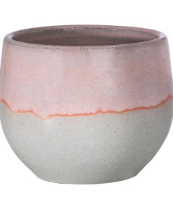 Dehner Blumentöpfe & Übertöpfe - Keramik-Übertopf Miu, bauchig Rosa
