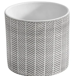 Dehner Blumentöpfe & Übertöpfe - Keramik-Übertopf Paula, rund, /