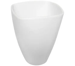 Dehner Orchideentöpfe - Keramik-Übertopf Quadro, konisch Weiß