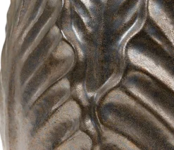 Dehner Keramik-Übertopf Romaine, bauchig, Bronze Discount