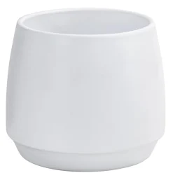 Dehner Keramik-Übertopf Wido, bauchig, ca. Ø15 cm Weiß Discount