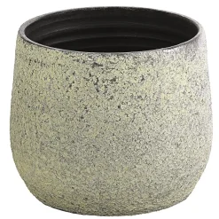 Dehner Blumentöpfe & Übertöpfe - Keramik-Übertopf Yves, bauchig, Silber