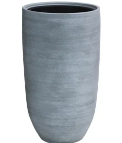 Dehner Blumentöpfe & Übertöpfe - Keramik-Bodenvase Anton, rund, Grau
