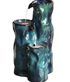 Dehner Gartenbrunnen - Keramik-Gartenbrunnen Corso, solarfähig, ca. H64,5 cm