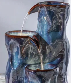 Dehner Gartenbrunnen - Keramik-Gartenbrunnen Corso, solarfähig, ca. H64,5 cm