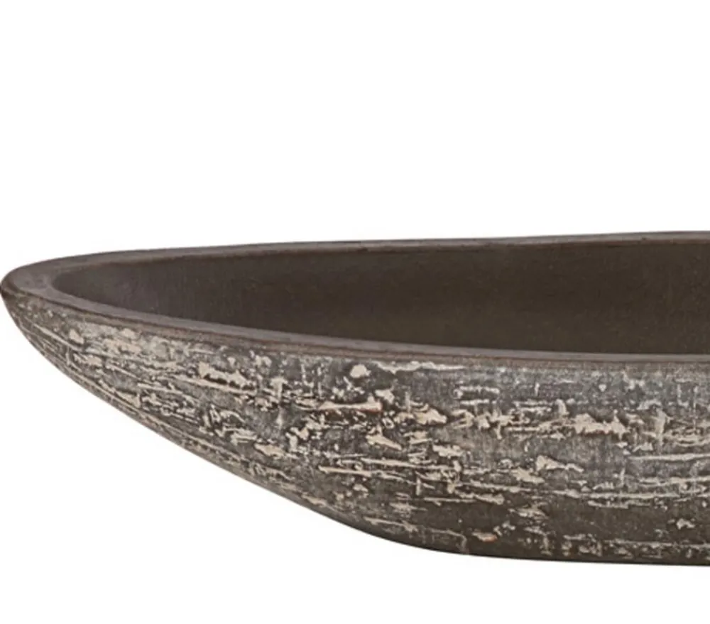 Dehner Keramik-Jardiniere Kenia, oval, Braun Sale