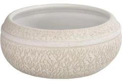 Dehner Blumenampeln & -Schalen > Keramik-Schale Rustika, bauchig,
