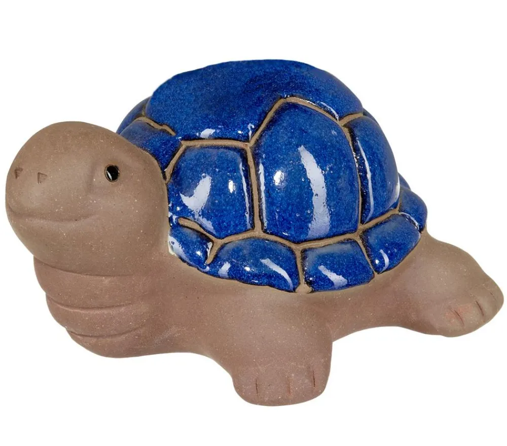 Dehner Gartenzwerge & Gartenfiguren - Keramik Schildkröte, glasiert