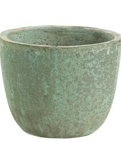 Dehner Blumentöpfe & Übertöpfe - Keramik-Topf Rhodos, rund, blau-