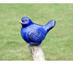 Dehner Gartenzwerge & Gartenfiguren > Keramik-Vogel, glasiert, 11 x 6 x 7 cm