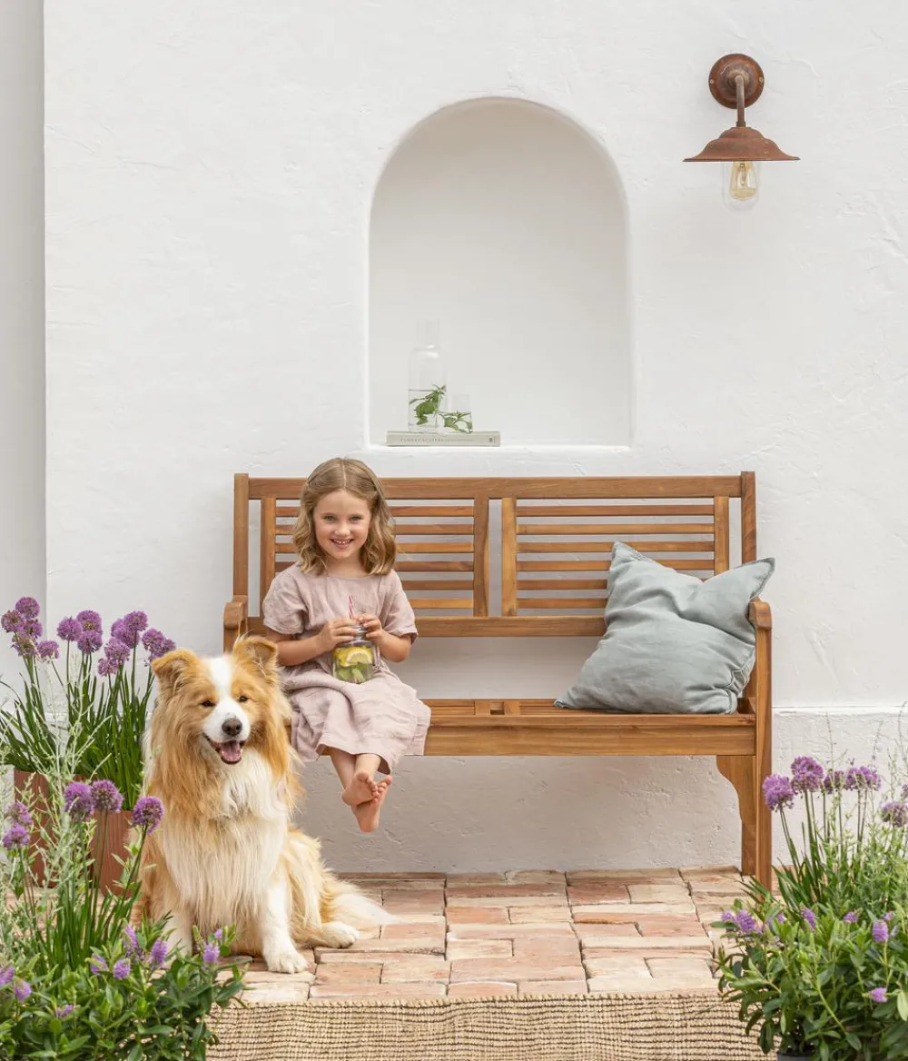 Dehner Klappbank Douglas, 2-Sitzer Hellbraun Best
