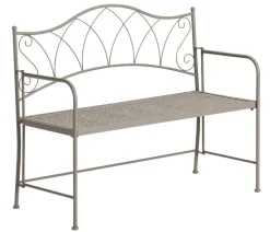 Dehner Klappbank Luca, 2-Sitzer Taupe Outlet