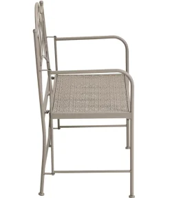 Dehner Klappbank Luca, 2-Sitzer Taupe Outlet
