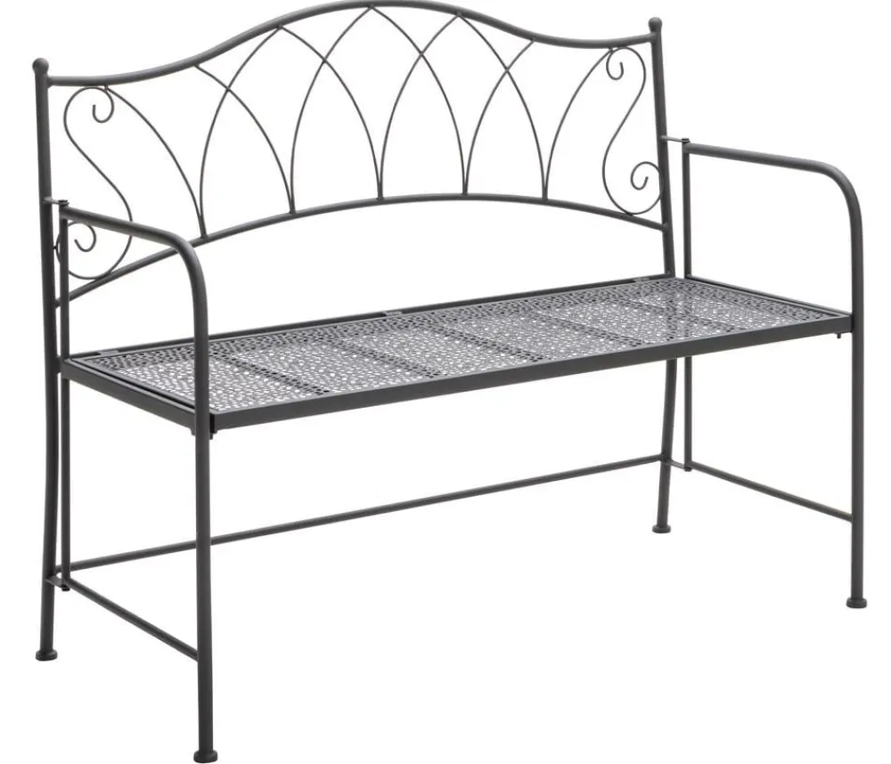 Dehner Klappbänke|2-Sitzer Gartenbänke - Klappbank Luca, 2-Sitzer Dunkelgrau