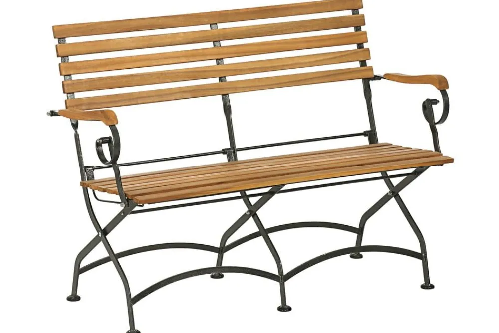 Dehner Klappbänke|Gartenbänke Holz - Klappbank Tegernsee, 2-Sitzer