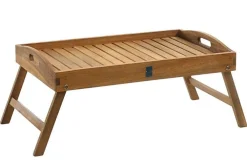 Dehner Mehr Haushaltshelfer - klappbares Tablett Macao, ca. B67/H25/T35 Braun