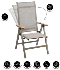 Dehner Klappsessel Cleveland, Hellbraun Hot