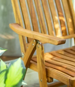 Dehner Balkonstühle|Gartenstühle Holz > Klappstuhl Lima, ca. B42/H86/T59 cm