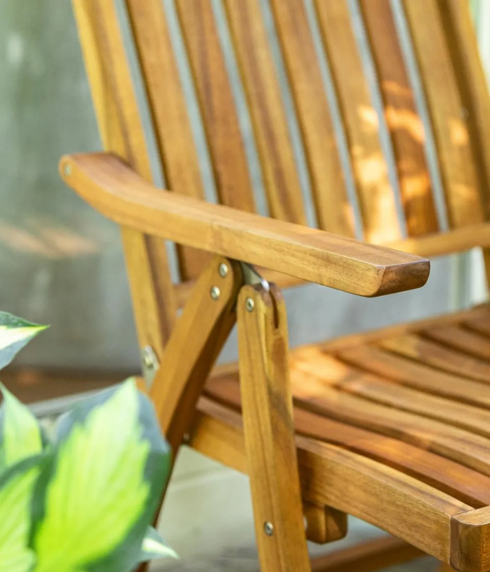 Dehner Balkonstühle|Gartenstühle Holz > Klappstuhl Lima, ca. B42/H86/T59 cm