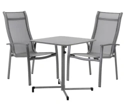 Dehner Beistelltische|Klapptische - Klapptisch Chicago, ca. B70/H74/T70 cm Grau