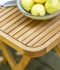 Dehner Balkontische|Balkontische - Klapptisch Lima, ca. B60/H73/T60 cm Natur