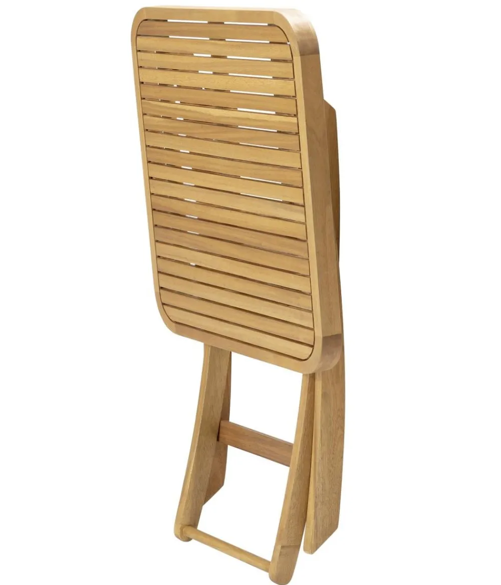 Dehner Balkontische|Balkontische - Klapptisch Lima, ca. B60/H73/T60 cm Natur